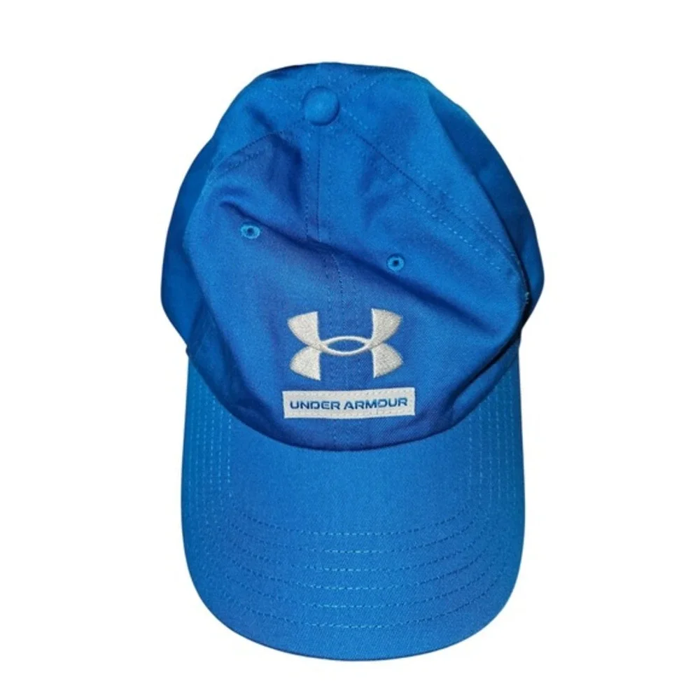 Under Armour Men's Baseball‎ Cap Blue Adjustable Strap Logo Embroidered